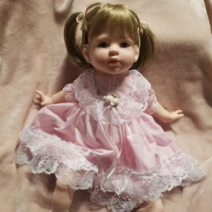 Gene Schooley Signed 24" Blonde Blue Eyed Doll